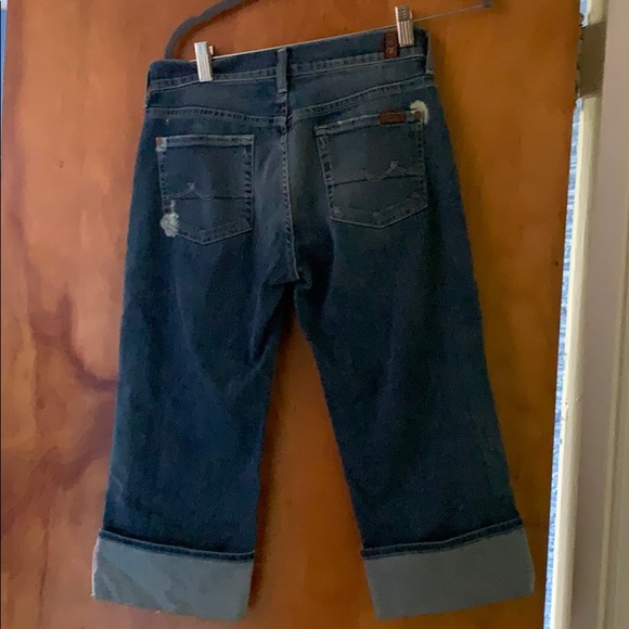 7 seven for mankind crop boy cut jeans size 26 - Picture 2 of 6